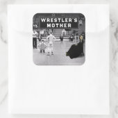 Wrestling Sports Spaß Square Sticker (Tasche)