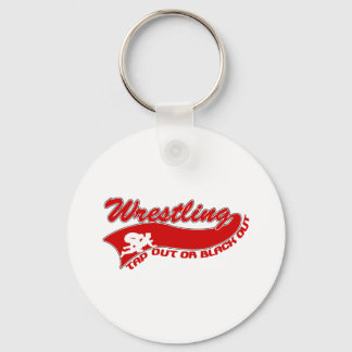 Wrestling; stich aus oder schwarz heraus schlüsselanhänger