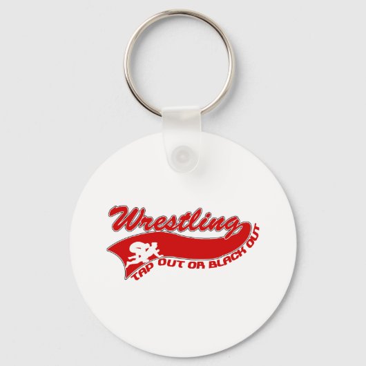 Wrestling; stich aus oder schwarz heraus schlüsselanhänger (Vorderseite)