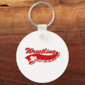 Wrestling; stich aus oder schwarz heraus schlüsselanhänger (Vorderseite)