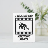 Wrestling Stunts Postkarte (Stehend Vorderseite)