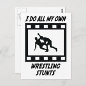 Wrestling Stunts Postkarte (Vorne/Hinten)