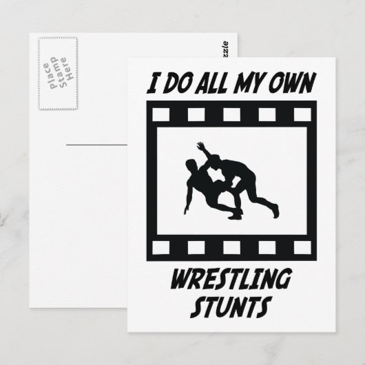 Wrestling Stunts Postkarte (Vorne/Hinten)