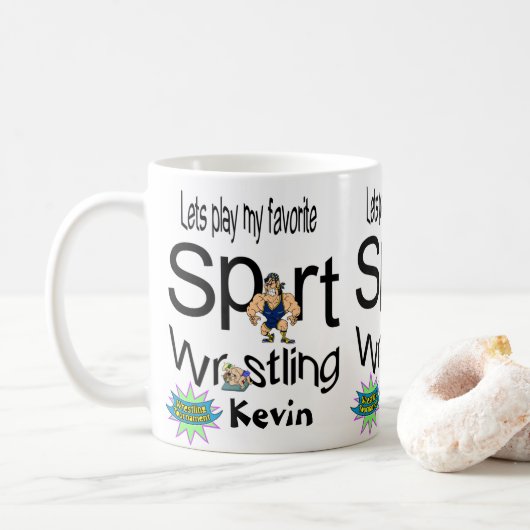 Wrestling Tasse Sport (Mit Donut)