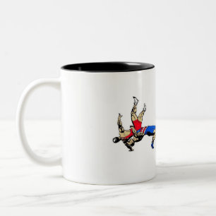 Wrestling-Tasse zum Vater von seinem Zweifarbige Tasse