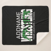 Wrestling Team ADD TEXT School Athlete Wrestler Sherpadecke (Vorderseite (Horizontal))