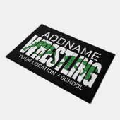 Wrestling Team ADD TEXT School Varsity Wrestler Fußmatte (Schrägansicht)