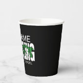 Wrestling Team ADD TEXT School Varsity Wrestler Pappbecher (Links)