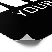 Wrestling Team ADD TEXT School Varsity Wrestler Poster (Ecke)