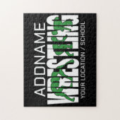 Wrestling Team ADD TEXT School Varsity Wrestler Puzzle (Vertikal)
