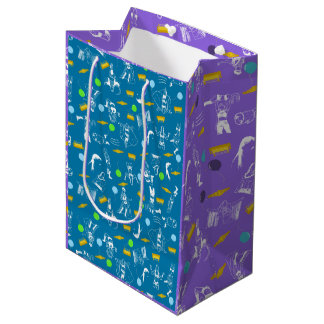 Wrestling Themed Birthday Gift Wrap Party Mittlere Geschenktüte