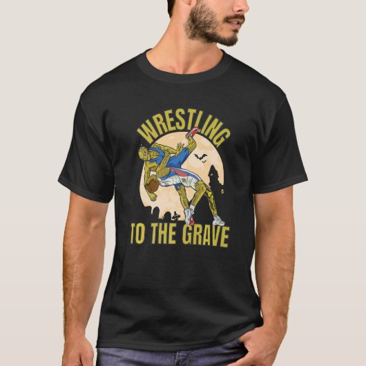 Wrestling To The Grave Zombies Wrestling T-Shirt (Vorderseite)