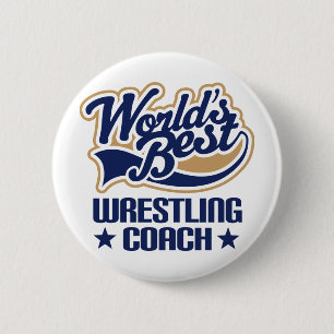 Wrestling-Trainer-Geschenk Button