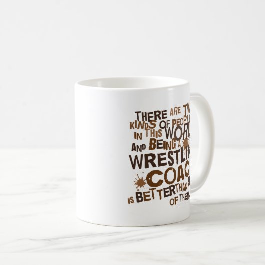 Wrestling-Trainer-Geschenk Kaffeetasse (VorderseiteRechts)