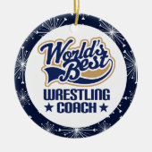 Wrestling-Trainer-Geschenk-Verzierung Keramikornament (Vorne)