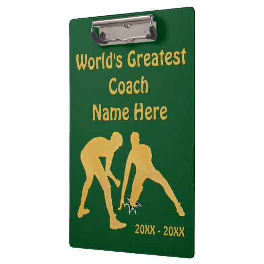 Wrestling-Trainer-Geschenke mit Ihren FARBEN und Klemmbrett (Links)