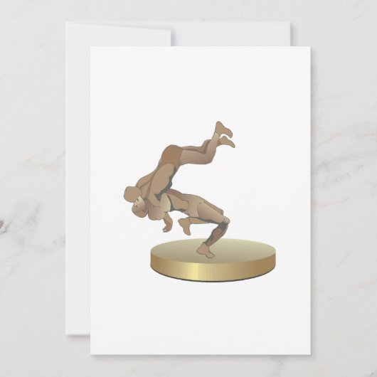 Wrestling-Trophäe Einladung (Vorderseite)