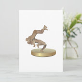 Wrestling-Trophäe Einladung (Stehend Vorderseite)