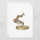 Wrestling-Trophäe Einladung (Vorne/Hinten)