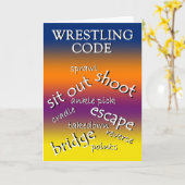 Wrestling-Turnier-Gewinn Karte (Gelbe Blume)