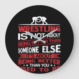 Wrestling über Sein besser als Sie verwendete zu Große Wanduhr