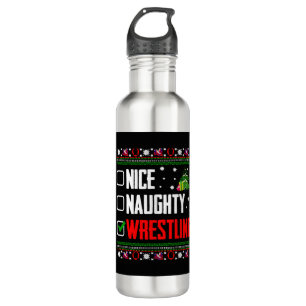 Wrestling Ugly Christmas Edelstahlflasche