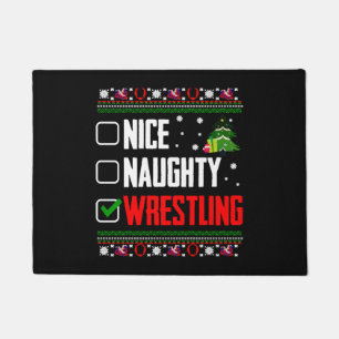 Wrestling Ugly Christmas Fußmatte