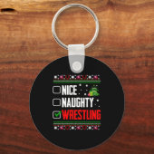 Wrestling Ugly Christmas Schlüsselanhänger (Vorderseite)