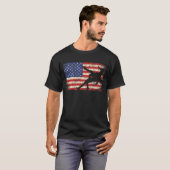 Wrestling USA Flag American Wrestling T-Shirt (Vorne ganz)