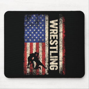 Wrestling USA Shirt Wrestle 4. J Mousepad