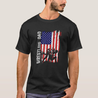 Wrestling VATER American Flag Patriotic Vater Pate T-Shirt