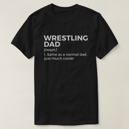 Wrestling Vater Definition Funny Wrestler T-Shirt (Design vorne)