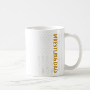 Wrestling Vater der amerikanischen Flagge 4. Juli Kaffeetasse