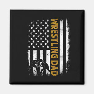Wrestling Vater der amerikanischen Flagge 4. Juli Magnet
