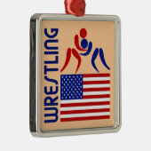 Wrestling Vereinigte Staaten Ornament Aus Metall (Rechts)