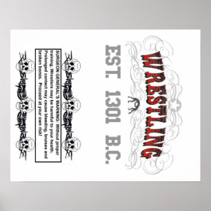 Wrestling-warnendes Plakat