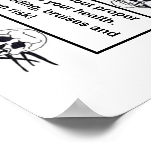 Wrestling-Warnplakat Poster (Ecke)