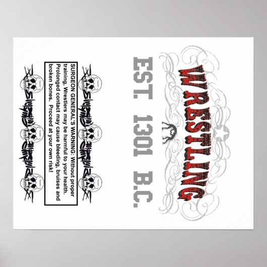 Wrestling-Warnplakat Poster (Vorne)