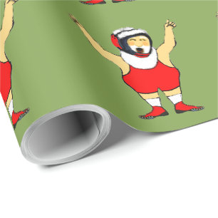Wrestling Weihnachten Geschenkpapier