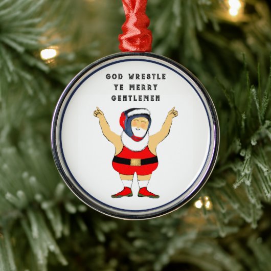Wrestling Weihnachten Ornament Aus Metall (Baum)