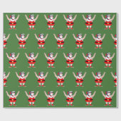 Wrestling Weihnachtsgeschenk Geschenkpapier (Flach)