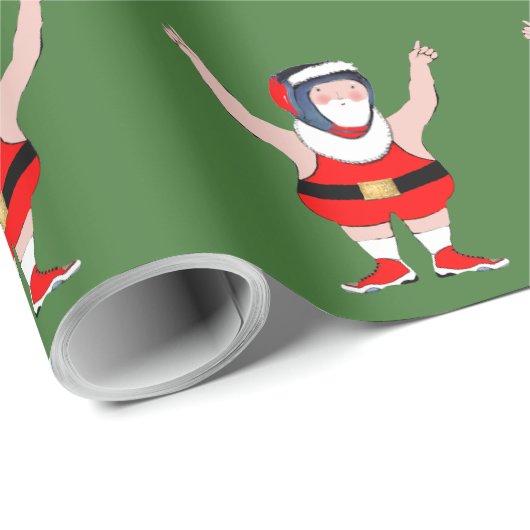 Wrestling Weihnachtsgeschenk Geschenkpapier (Rolleneckpunkt)
