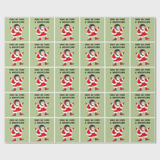 Wrestling Weihnachtsgeschenk Geschenkpapier (Flach)