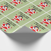 Wrestling Weihnachtsgeschenk Geschenkpapier (Ecke)