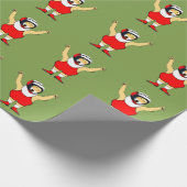 Wrestling Weihnachtsgeschenk Geschenkpapier (Ecke)