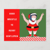 Wrestling Weihnachtskarten Feiertagspostkarte (Vorderseite)