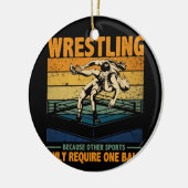 Wrestling, weil andere Sportarten einen Ball benöt Keramik Ornament (Links)