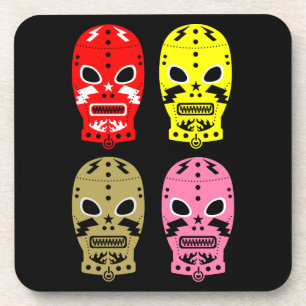 Wrestling-Wettkampfmasken Getränkeuntersetzer