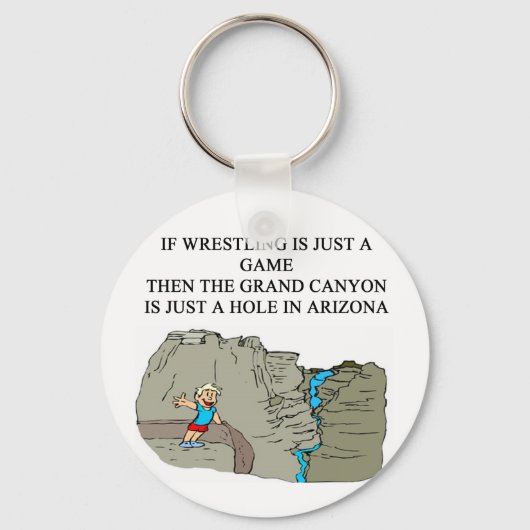 WRESTLING Witz Geschenke T - Shirt Schlüsselanhänger (Vorderseite)
