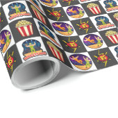 Wrestling Wrapping Paper Geschenkpapier (Rolleneckpunkt)